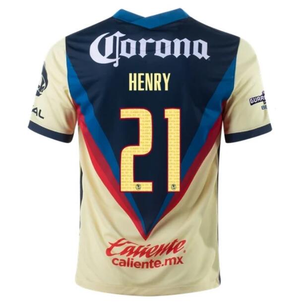 Club America Home Kit Soccer Jersey HENRY MARTÍN #21 2020/21